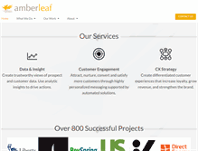 Tablet Screenshot of amberleaf.net
